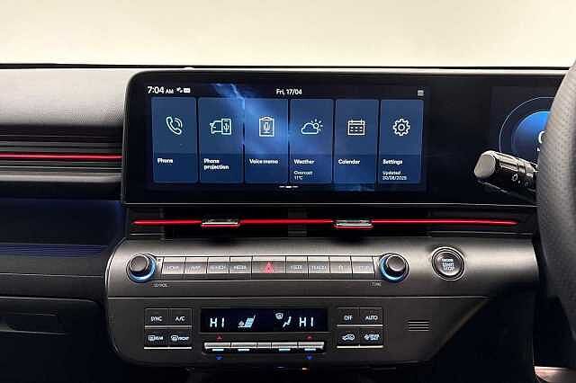 Hyundai KONA 1.6 Hybrid 129 N Line 5dr DCT Abyss Black